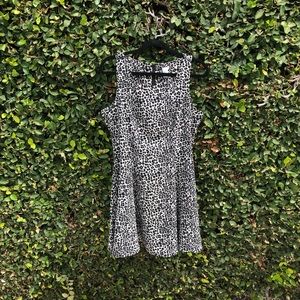 leopard skater dress by Divided/H&M sz12